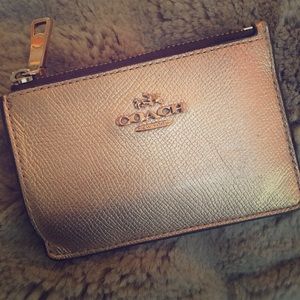 Rose Gold Coach Wallet
